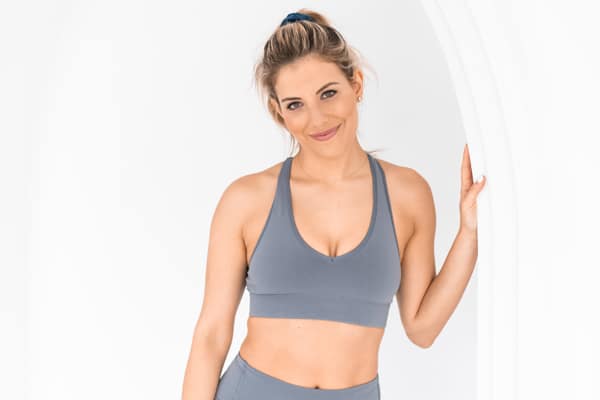 Alessia from A Sculpt Body posing promoting fitness events