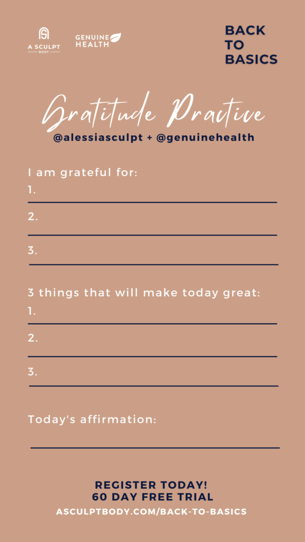 Back to Basics Workout Program A Sculpt Body